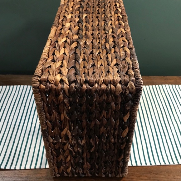 SOLD! Sturdy Boho Rattan Wine Rack - Picture 4 of 6